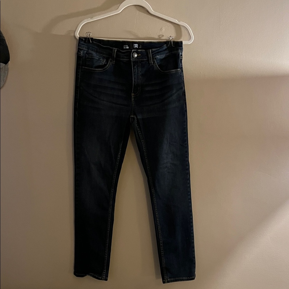 RSQ Men's Black Straight Jeans